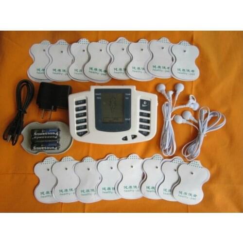 2pcs/lot JR309 Health care Electrical Stimulator Body EMS Relax Muscle Therapy Massager,slimming Pulse tens Acupuncture +16 pads