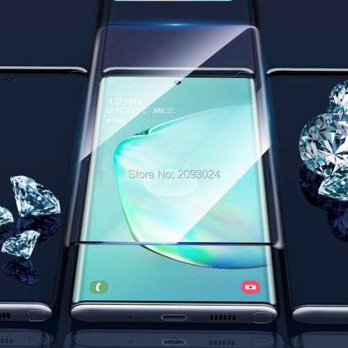 3PCS 3D Full Glue Tempered Glass For Samsung Galaxy note 10 Pro Screen Protector For Samsung note 10 Plus 10+ Cover Guard Film
