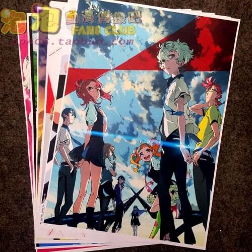 8Pcs Anime Kiznaiver Picture Posters Figures Poster 42x29cm Toys for Wall Home Decoration Kids Adult Gift
