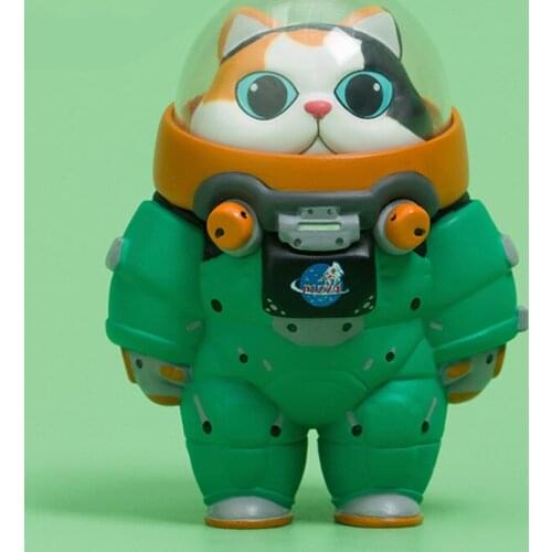 AK Space Adventures Blind Box Shiba Inu Animal Hand-made Groundhog Astronaut Cat Foxtail 3D Model Peripheral Blind Box Toys