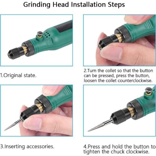 Cordless Drill Power Tools Electric 3-Speed Mini Drill Grinding Rotary Tool Kit 3.6V Wireless Mini Engraving Drill Pens E56A