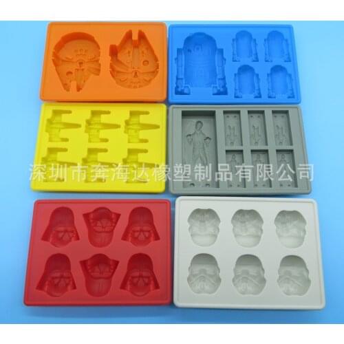 Disney 6-piece Ice Tray Mould Biscuit Mould Bar Kitchen Mould Chocolate Mould Cake Mold Party Holday Decoratiion