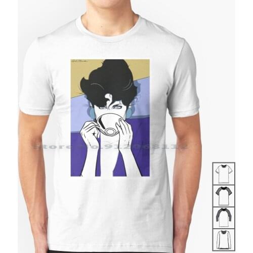 Drink Up Partrick T Shirt 100% Cotton Patrick Nagel Pop 1980s The 80s Master Tim Gaskin Joan Collins Coffee Creative Trending