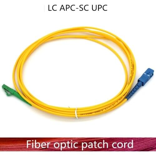 LC/APC to SC/UPC Fiber Optic Patch Cord Cable LC-LC 1m/3m/5m/10m/20m/30m Jumper Single Mode Simplex Fiber Optic Patch Cord