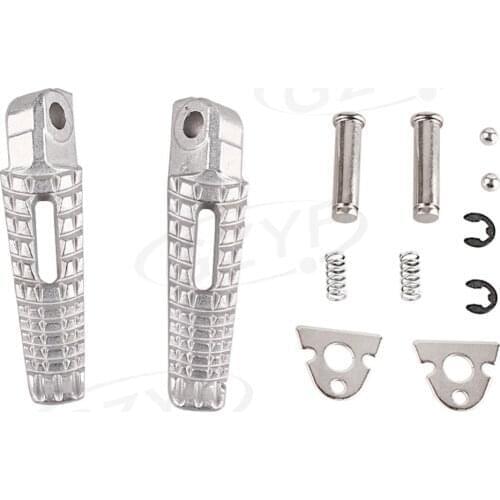 Motorcycle Rear Foot Peg Footrest for Suzuki GSXR 600 750 2006-2014 GSXR 1000 2005-2014 B-KING 2008-2013 Silver
