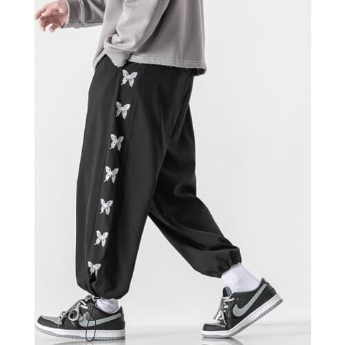 Mens Leggings Pants with Print Joggers Sweatpants for Fall Fashion Drawstring Sport Streetwear Hip Hop Harem Pant