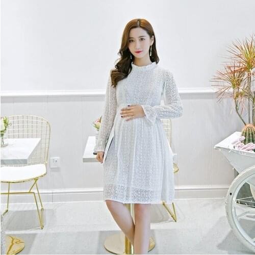 Spring and autumn new long skirt tide mom in the long section of pregnant women skirt maternity dress