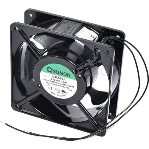 New For SUNON 2123HST.GN 220-240V 50/60Hz 0.125/0.11AMP 120*120*38MM Two Wires Square Cooling Fan