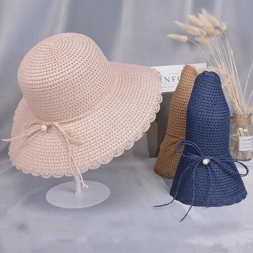 Travel to the seaside Panama Hat Sun Block UV Protection Beach Hats Women Summer Sun Hat Big Wide Brim Straw Hat