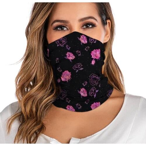 For Women Men Bandana Neck Gaiter Tube Headwear Face Scarf Dustproof Motorcycle Facemask Windproof Scarf