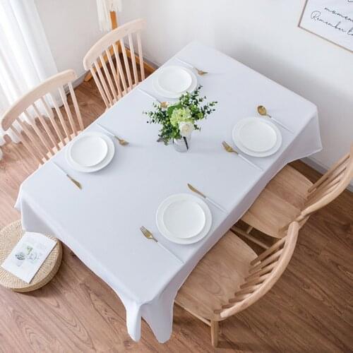 Polyester Tablecloth Rectangular Table Cover for Banquet Wedding Party 60x126inch