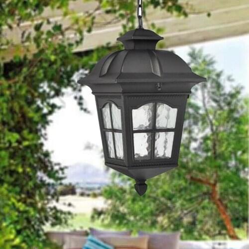 Modern Simple Led Pendant Light Aluminum Living Room Dinning Room Lights Balcony Courtyard Villa Aisle Outdoor Light Fixtures