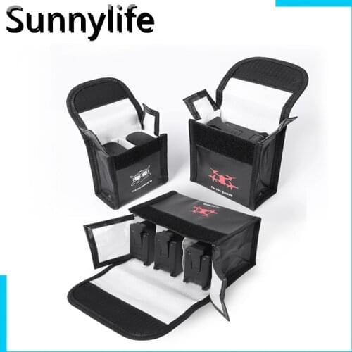 Sunnylife Li-Po Safe Bag Heat-resistant Battery Safe Storage Bag for DJI FPV Drone/FPV Goggles V2