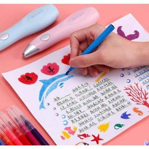 Tenwin Multi-function Primary School Student Hand Copy Template Drawing Hollow Lace Ruler Children Pictorial Blackboard Artifact