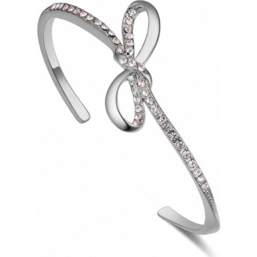 TRACYSWING Austrian Crystals jewelry Champagne gold Color Fashion bangle for women Brand new sale Vintage Th-131086