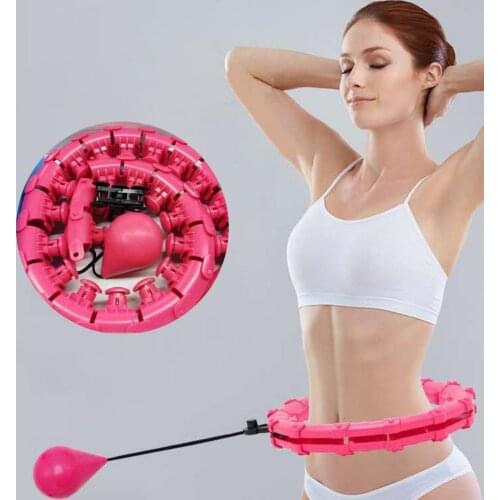 Smart Hoop Adjustable Auto-Spin ABS Home Training Body Slimming Smart Hoop for Unisex