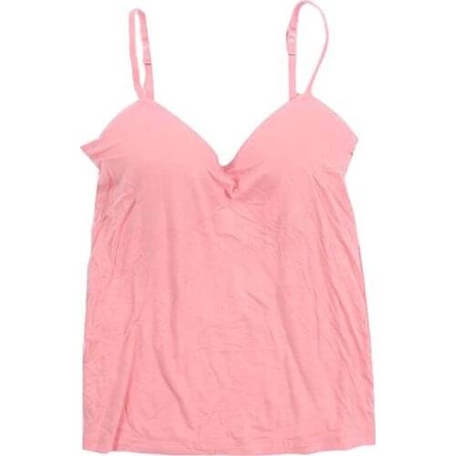 New Fashion Hot Sexy Women Padded Bra Spaghetti Strap Tops Camisole Push Up Bra Vest Tank Cami Sleeveless V Neck