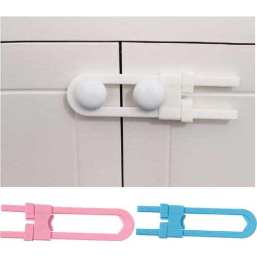 1 Piece Children Protection Lock U Shape Baby Safety Lock Prevent Child From Opening Drawer Cupboard Door Children Safety Lock