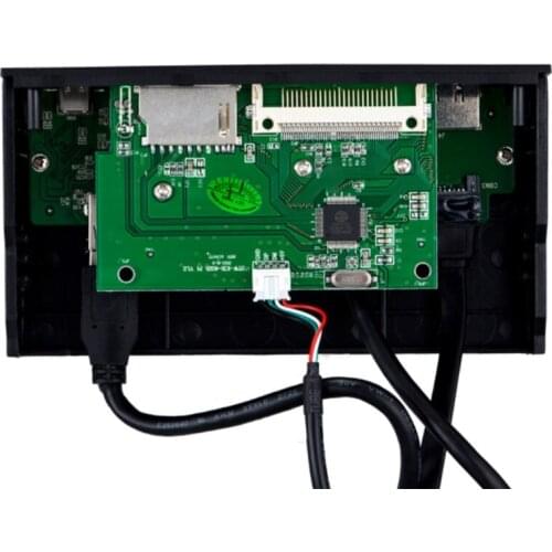 5.25 Inches Multifunction Internal Card Reader USB 3.0 e-SATA All-in-1 Dashboard PC Front Panel for Computer