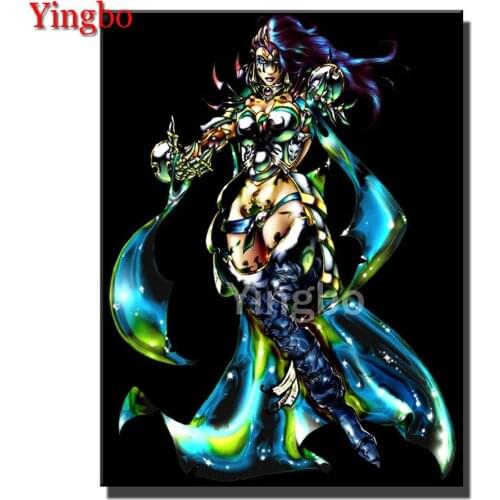5d Diy Diamond Painting Cross Stitch Full Square Drill American game anime woman Diamond Embroidery kits Diamond Mosaic Arts