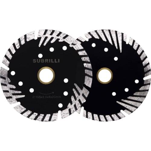4 Inch 1Piece Diamond Saw Blade 105mm Concrete Granite Marble Cutting Disc Segments Turbo Protection Tooth Wet Circular Blades