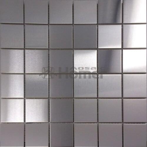 Free shipping, metal wall mosaic tile for bathroom, kitchen backsplash ,silver stainless steel mosaic home improvement