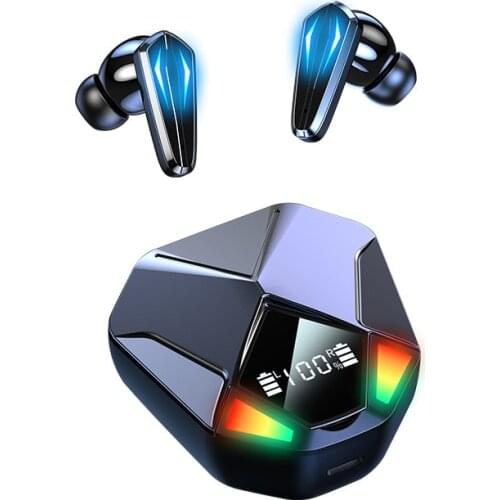 TWS V5.1 Bluetooth Earphones 40ms Low Latency Microphone Gaming Headphones IPX7 Waterproof Wireless Headset for Cell Phone