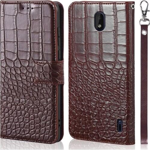 DOREXLON for Nokia 1 Plus Case on for Nokia 1 Plus Cover Crocodile texture flip Case for Nokia 1 Plus Phone Cases Fundas