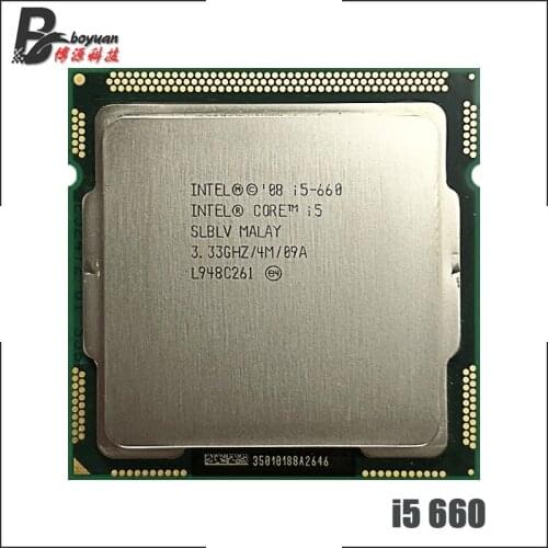 Intel Core i5-660 i5 660 3.3 GHz Dual-Core CPU Processor 4M 73W LGA 1156