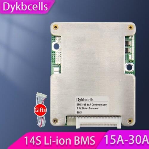 Dykbcells 14S 13S 48V 30A 25A 20A 15A Li-ion lithium battery protection board BMS W/ balance Liion lipo 7S 4S 12V 24V 10S 36V