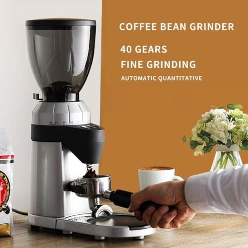 Electric Coffee Bean Grinder Household Coffee Grinding Machine 220V Multi 40 gears Control Coffee Mill 350g Capacity