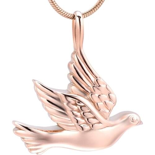 IJD10041 Love Birds Animal Cremation Pendant Doves Urn keepsake Memorial Casket Jewelry Heaven Bird Keep Ashes