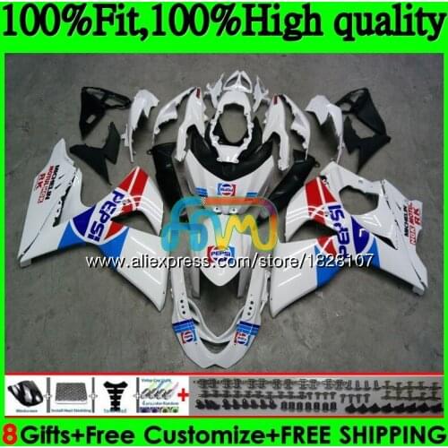K9 For SUZUKI GSXR-1000 GSXR 1000 09 10 11 12 13 15 16 44BS.125 Blue white GSXR1000 2009 2010 2011 2012 2014 2015 2016 Fairing