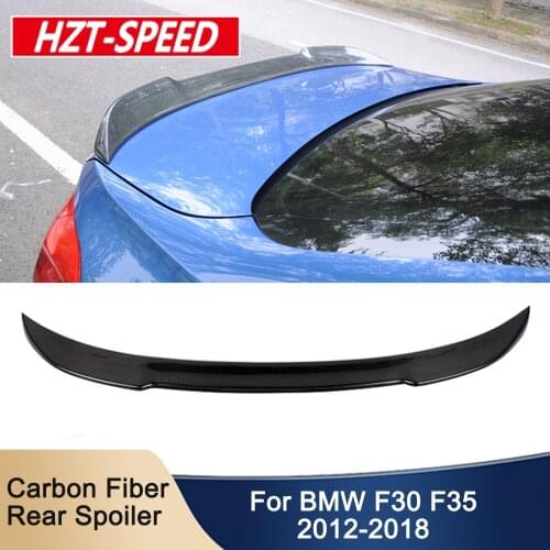 CS Style Modification Real Carbon Fiber Rear Trunk Spoiler Back Wing For BMW 3 Series F30 F35 Car Tuning 2012-2018
