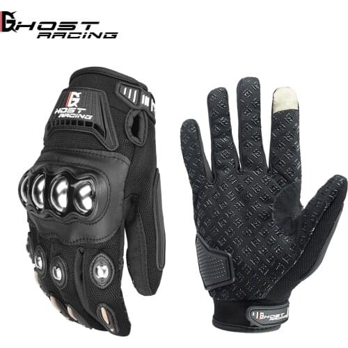 Motorcycle gloves, riding gloves, anti-fall locomotive racing breathable mountain bike summer gloves equipped with touch screen