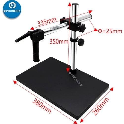 Industrial Microscope Table Holder Base + 360 Degree Rotating Multi-axis Arm Support For Binocular Trinocular Stereo Microscope