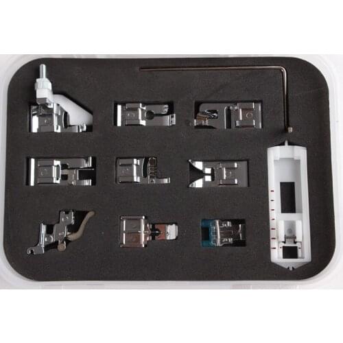 2018 New Arrival Top Fashion Steel Sewing Mchine Parts Presser Foot Kit 11pcs Piece Suit Household Machine Fittings, Set
