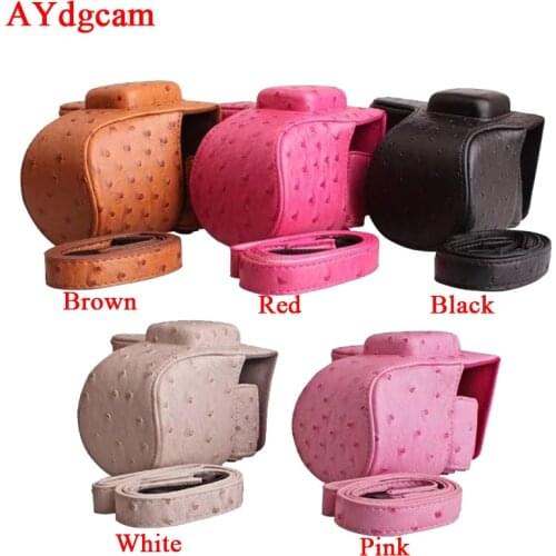 New PU Leather Video Camera Case Bag For Samsung NX3000 NX3300 Camera cover with Strap