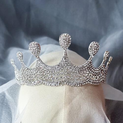 Women Born Baroque Hair Hoop Tiara Women Jewelry Crown Bride wedding Crown Miraculous Bridesmaid Hair Ornament For Bridal Prom