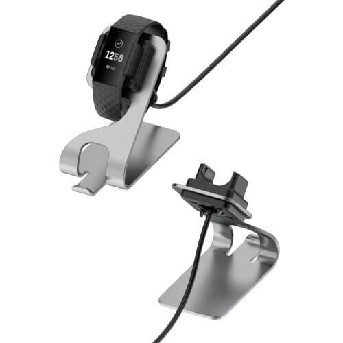 Charger Aluminum Alloy Stand For Fitbit Charge4/4 SE Charge3/3e Watch Charging Cable Smart Watch Charger Dock