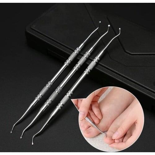 Professional Double Head Ingrown Toe Nail Correction Pedicure Foot Nail Clean Tool Toe Nail File Foot Nail Care Manicure Tools