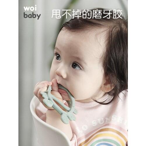 New Chew Silicone Baby Teether Animal Ring Fashion Sensory Fidget Toys Teething Mordederas Para Bebes Baby Products BK50YJ