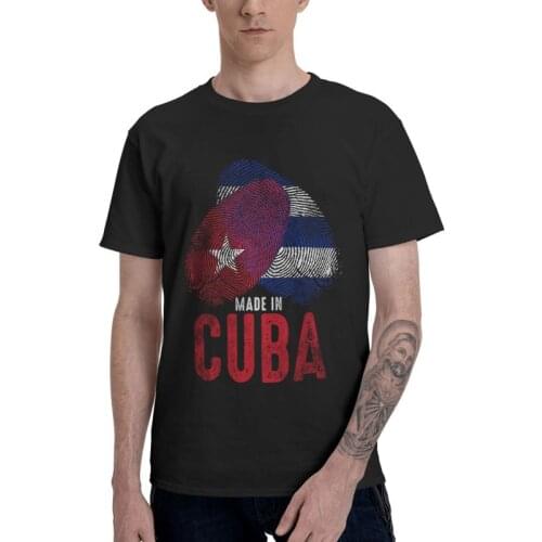 Made In Cuba T-shirt Men Harajuku T Shirt Short Sleeve 100% Cotton Cuban Pride Proud Tshirt Cool Tees Tops