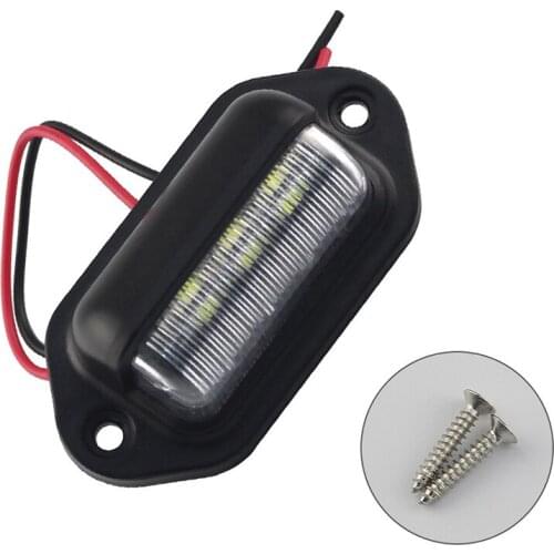 12-24V Super Bright 6 LED Strobe Light with Screws 1.8W White Light Emergency Warning Flash Strobe Lights for Car Truck
