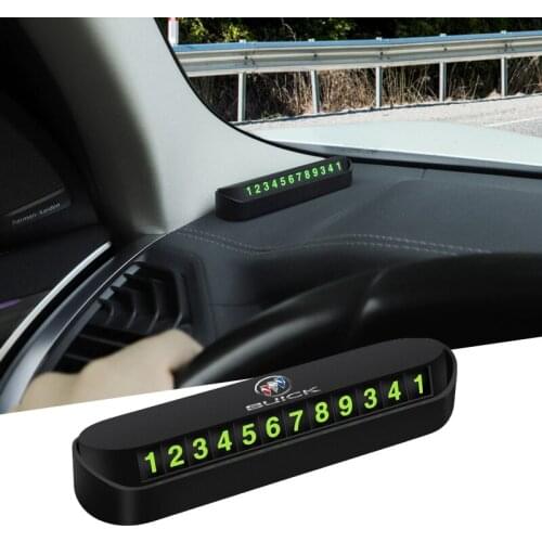1Pcs Luminous Number Temporary Parking Card For Buick Regal Envision Encore Lacrosse GL8 Hideo XT Verano Excelle Enclave