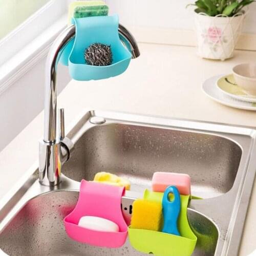 Creative Double Sink Caddy Saddle Style Kitchen Organizer Storage Sponge Holder Rack Tool Sink Hanging Drain Basket ZA5840