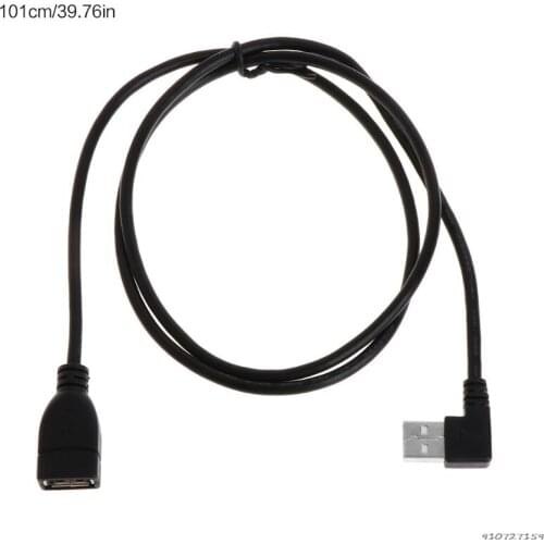 USB Extension Cables 20cm Female Type A USB 2.0 To Right Angle 90 Degree Male Plug Cable Cord Adapter wholesales