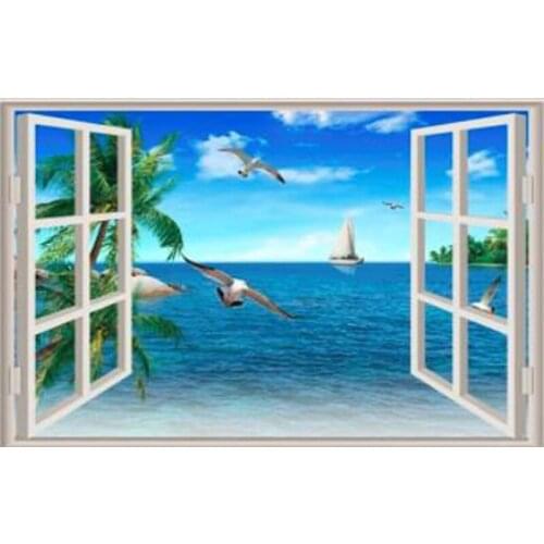 Snowing style Embroidery Counted Cross Stitch Kits Needlework - Crafts 14 ct DMC Color DIY Arts Handmade Decor A75332