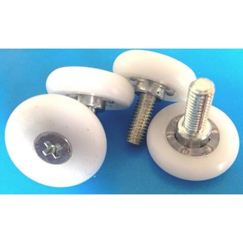 High quality Plastic pulley Drawer Pulley Screw wheel roller WR28C6L8 M6 screw