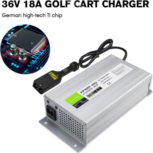 36V 18 Amp Crows Foot Battery Charger for EZ-GO TXT Golf Cart Club Car Yamaha Trickle Charge LED Display